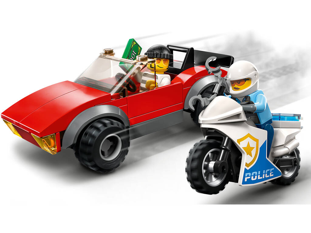 Lego City Polizei Verfolgungsmotorrad und Sportwagen 60392