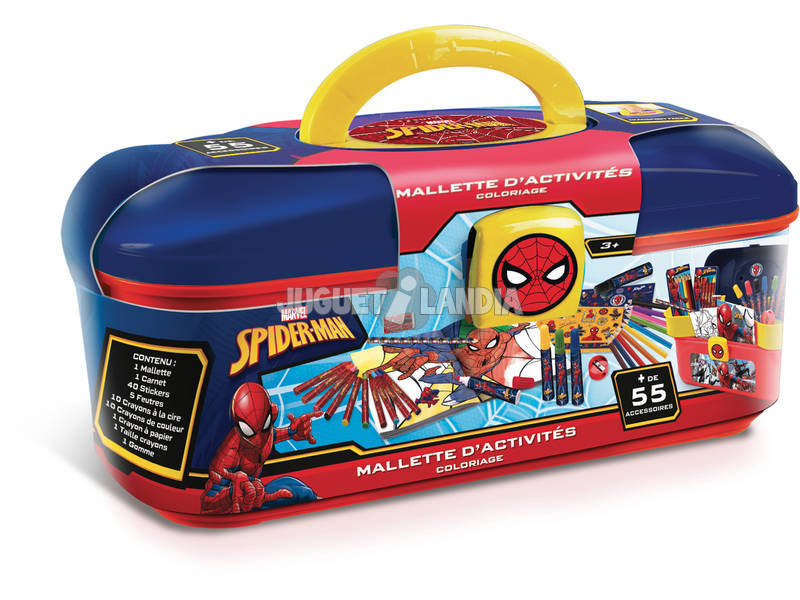 Valigetta Spiderman Colori 55 pezzi Canal Toys SPC224