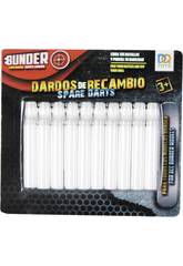 Dardos de Recambio Fluorescentes Lanzadardos Bunder 20 Piezas