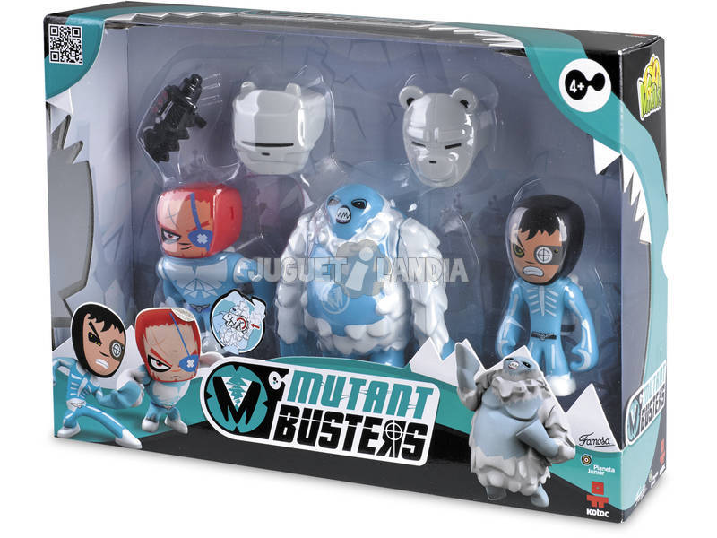 Mutant Busters Pack 3 Figuren Schnee sortierte berühmte 700012142
