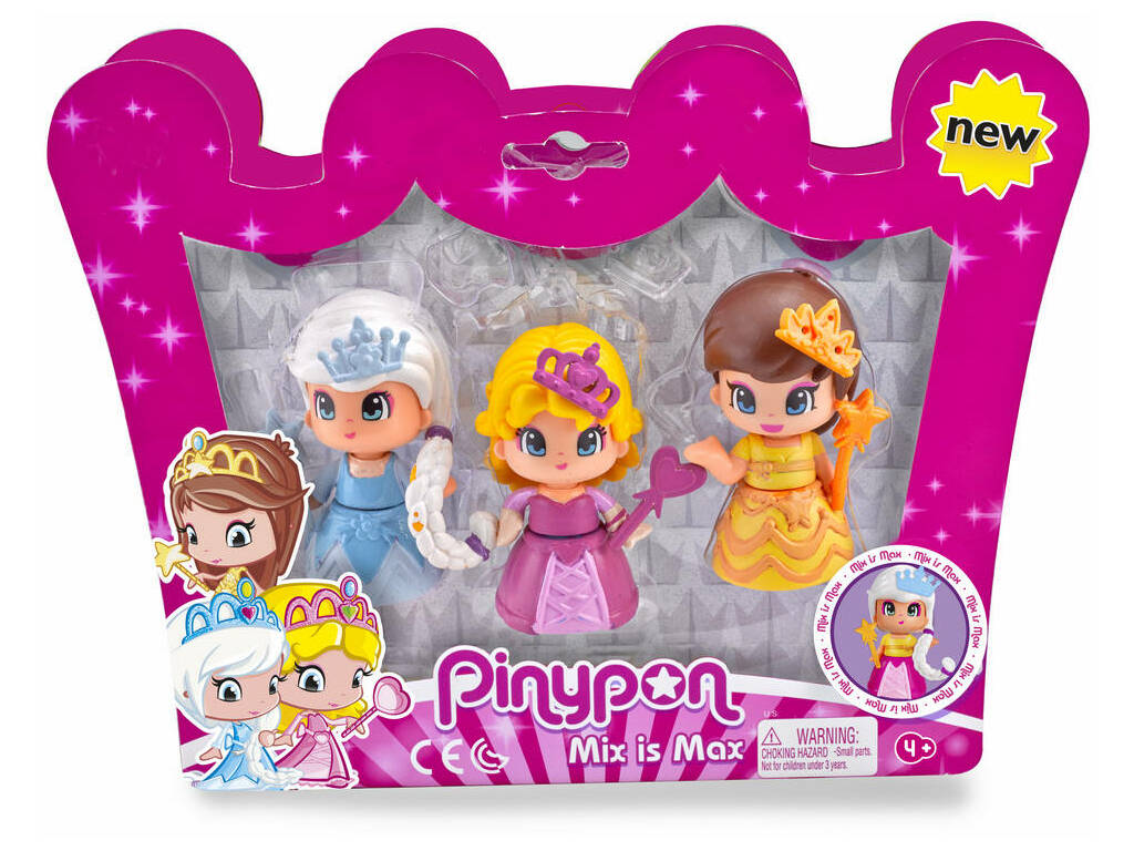 Pinypon Pack 3 Prinzessinnen Famosa 700014094