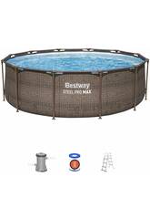 Piscine Hors Sol 366 x 100 cm Steel Pro Max Deluxe Bestway 56709 