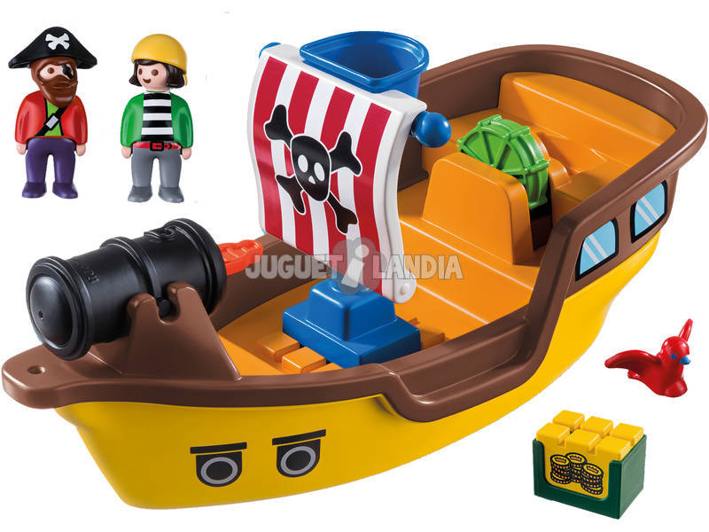 Playmobil 1,2,3 Navio Pirata 9118