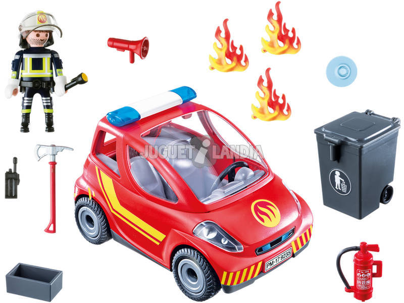 Playmobil Pompiere con Auto 9235