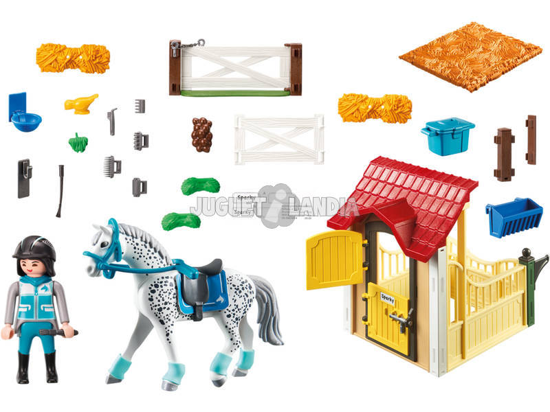 Playmobil Cavalière et cheval Appaloosa 6935