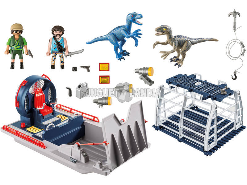 Playmobil The Explorers Barca con Gabbia per Dinosauri 9433