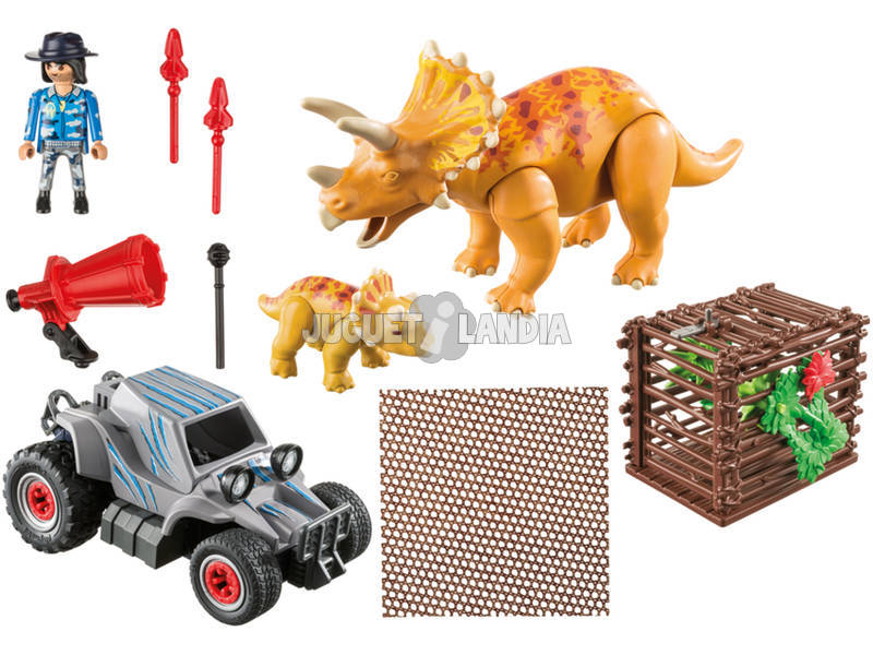 Playmobil Coche Con Triceratops