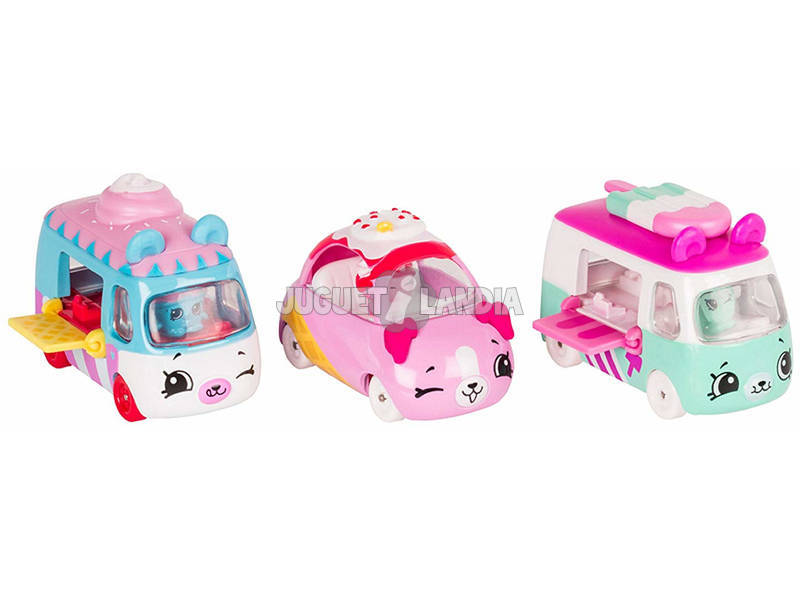 Shopkins Playset Cutie Cars 3 Mini Cars Giochi Preziosi HPC02011