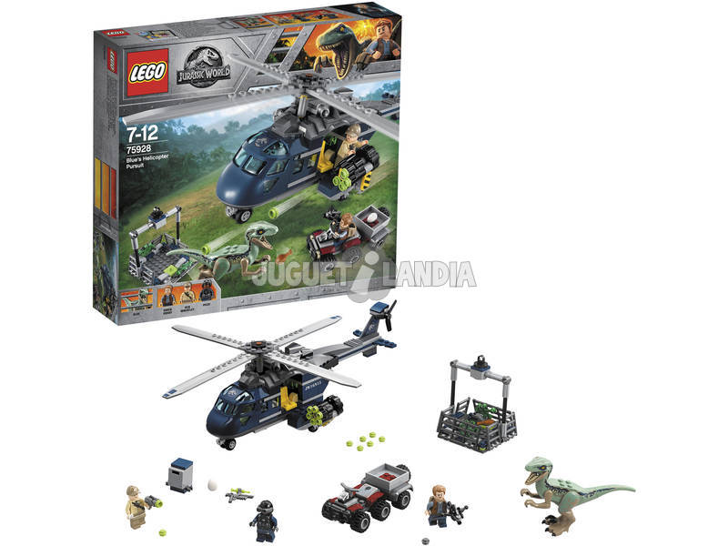 Lego Jurassic World Helicopter Perseguição 75928