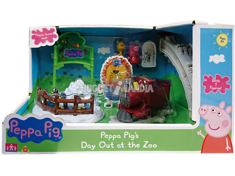 Peppa Pig Playset Peppa en el Zoo Bandai 6698