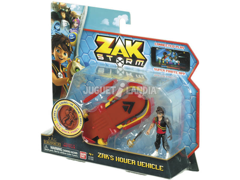 Zak Storm Hover Veicolo e Monete Bandai 41585