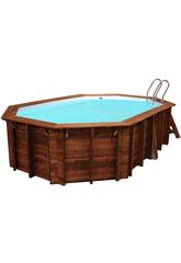 Piscina Ovalada Madera Grenade 436x336x119 cm. Gre 790086