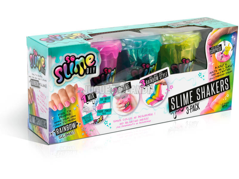 Shaker Slime Set 3 Barco Canal Brinquedos SSC003