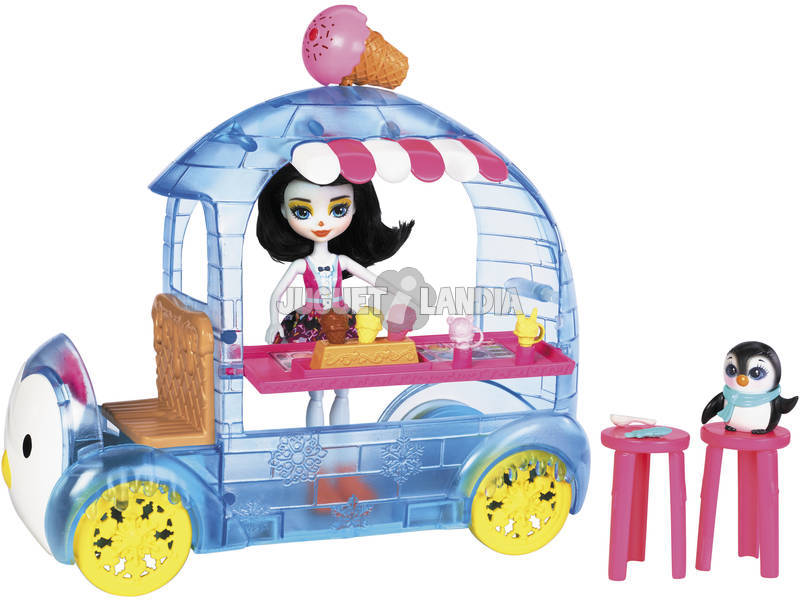 Enchantimals Camioncino dei Gelati Set Veicolo XL con Bambola Cucciolo e Accessori Mattel FKY58
