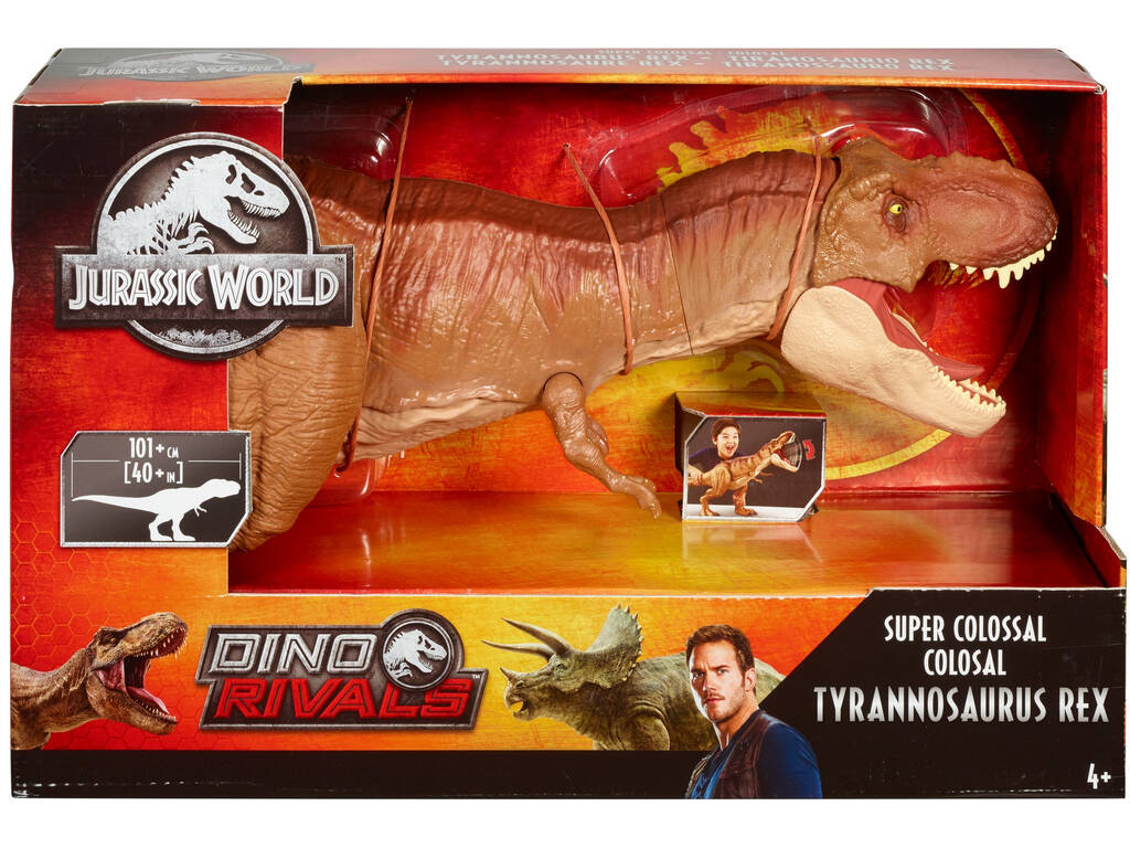 Mundo Jurásico Figura Tyrannosaurus Rex Supercolosal Mattel FMM63