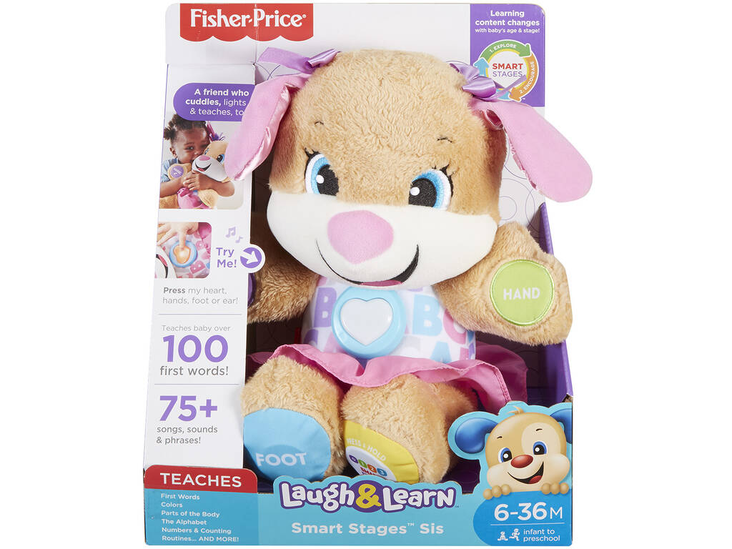 Fisher-Price Perrita primeros descubrimientos 6 meses Mattel FPP55 juguete bebé 