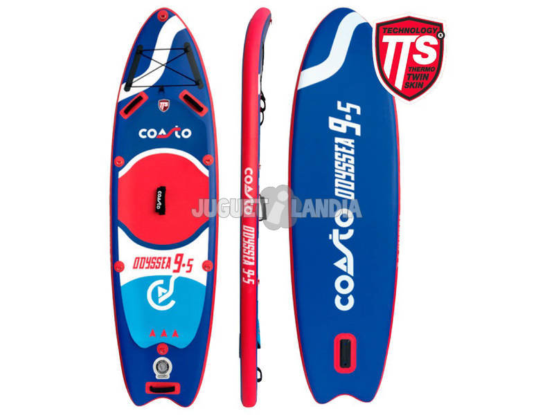 Paddle Surf Board Aufblasbar Coasto Odyssea 290 x 81 Cm Poolstar PB-CODY95