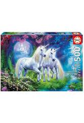 Puzzle 500 Unicornios En El Bosque 17648