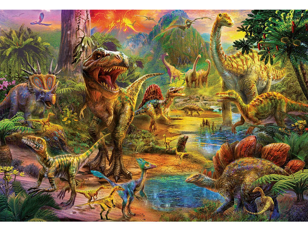 Puzzle 1000 Tierra de Dinosaurios Educa 17655