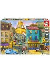 Puzzle 1500 Ruas De Paris Educa 17122