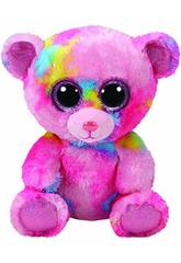 Peluche Frankie Ours Rose Multicouleur 15 cm TY 36899TY
