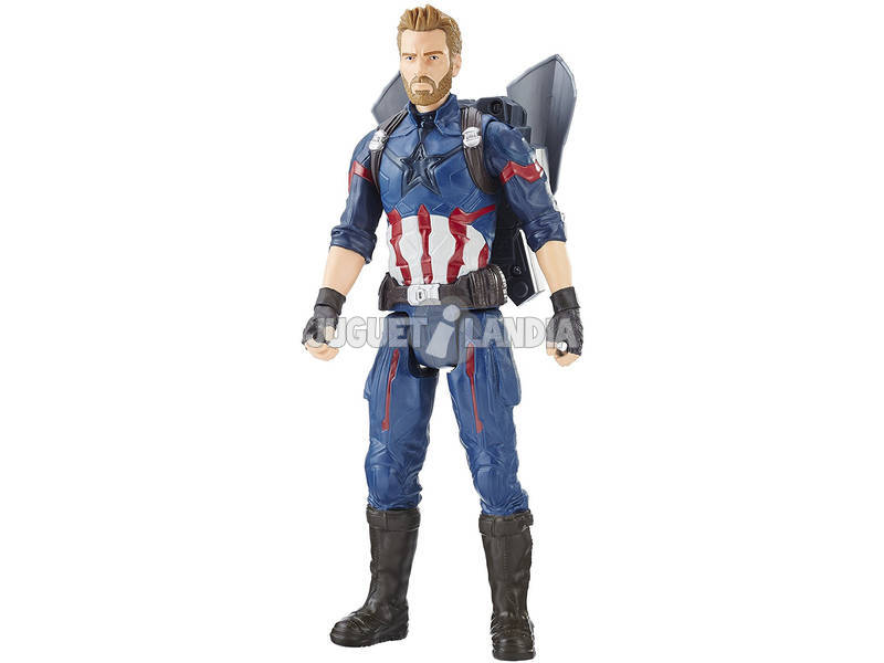Avengers Figur Capitan Amerika 30 cm. und Rucksack Power FX Hasbro E0607