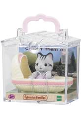Sylvanian Families Coffret B�b� Chat avec Berceau Epoch d'Enfance 5198