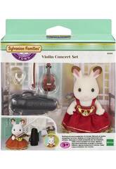 Sylvanian Town Ragazza Coniglio Cioccolato con Violino 6009