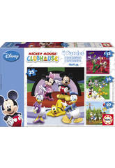 Puzzle progressif Mickey Mouse 12-16-20-25