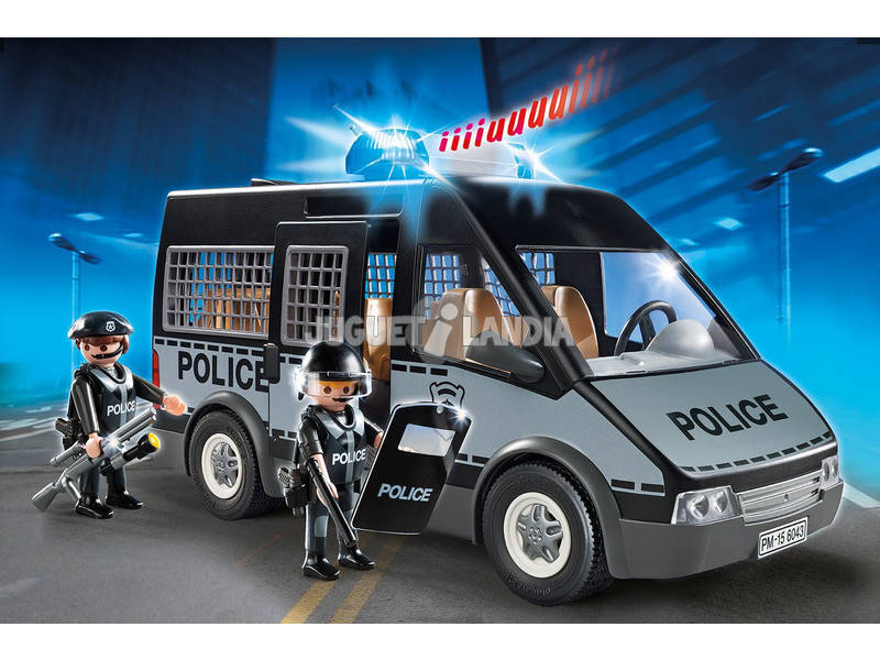Playmobil Furgon de Policia con Luces y Sonido