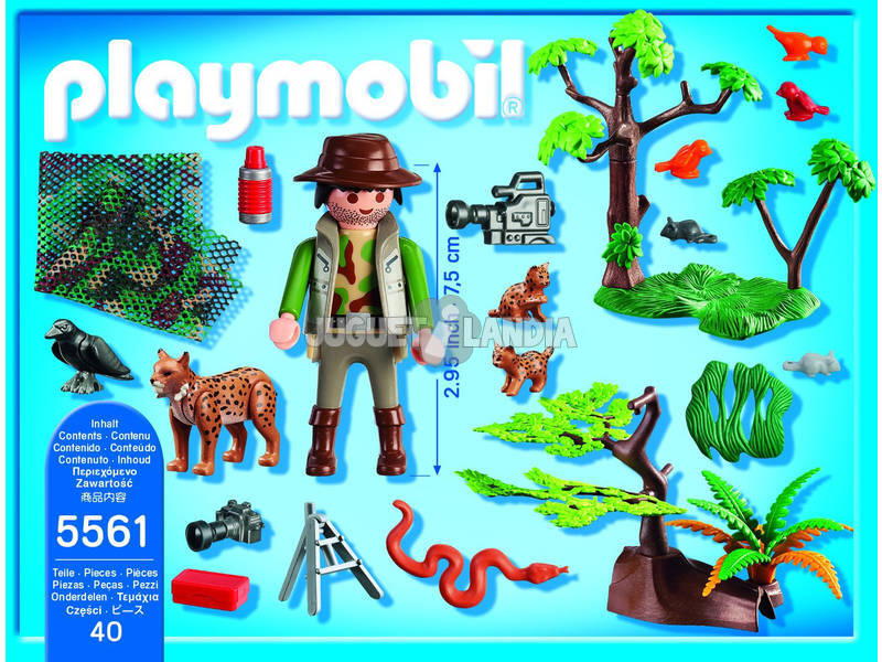 Playmobil Explorateur et Famille de Lynx