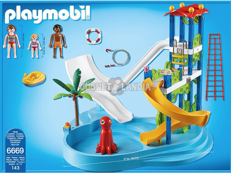 Playmobil Parc Aquatique avec Toboggans Géants