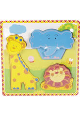 Puzzle en Bois Animaux de la Jungle