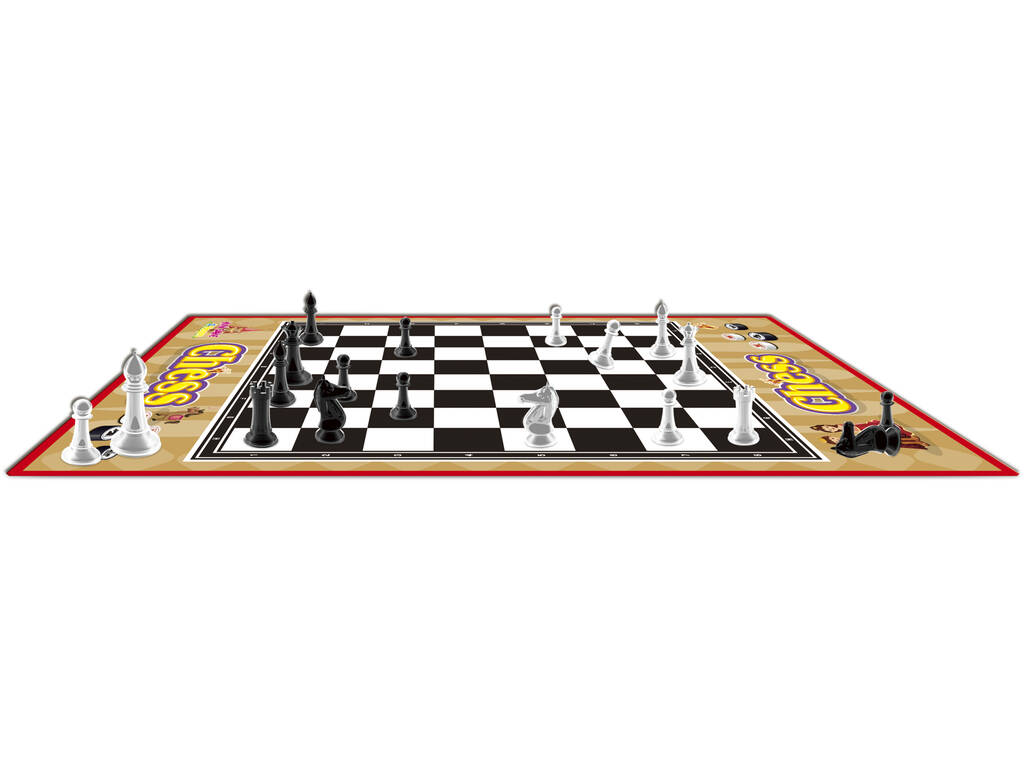 schach mit Deckchen 90x60 cm.