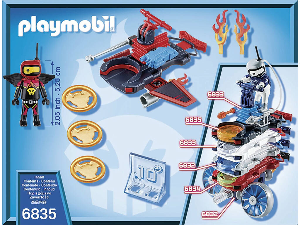 Playmobil Robot de Fuego con Lanzador 6835