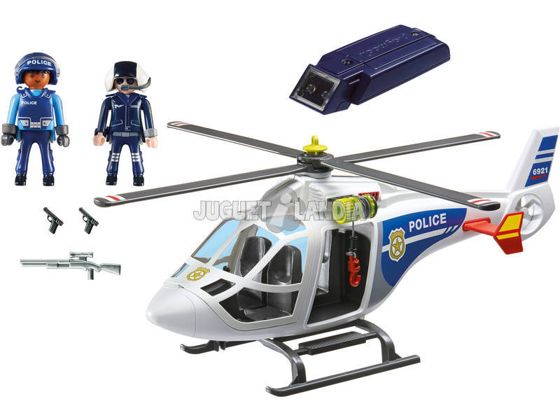Playmobil Elicottero della Polizia con luce di avvistamento 6921