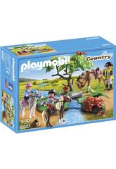 Playmobil Cavaliers avec Poneys et Cheval 6947 