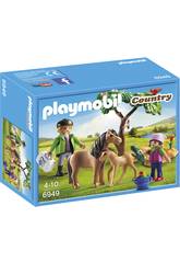 Playmobil Vétérinaire avec Enfant et Poneys 6949