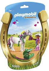 Playmobil Rider com Poni Corazón 6969