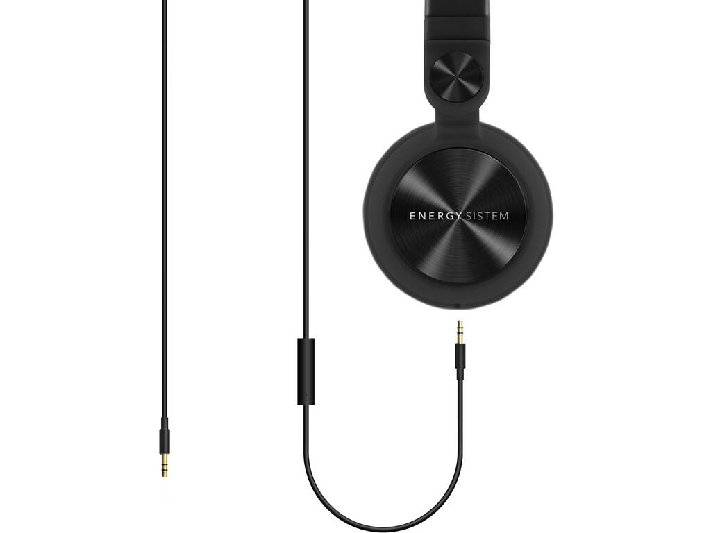 Auriculares Energy Headphones DJ2 Black Mic 
