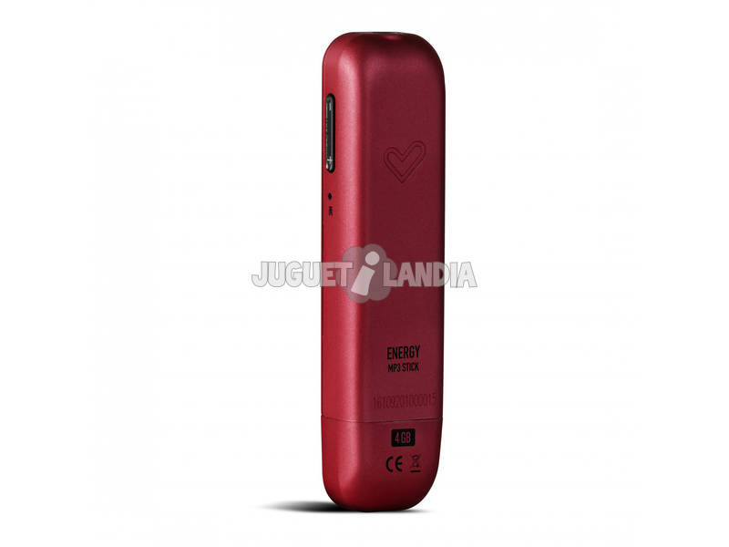 Energy MP3 Stick 4GB Ruby Red Radio FM Y Conector USB