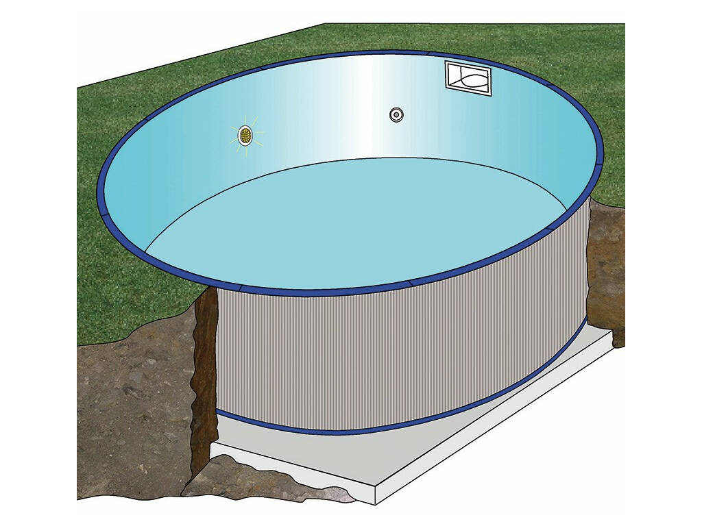 Eingebauter Pool Gre Moorea 420x150 cm. Gre KPE4259M