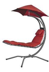 Tumbona Suspendida Nest Move - Color Rojo Poolstar GD-NESTMV-RG 