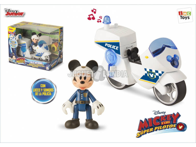  Mickey Mouse Moto Della Polizia