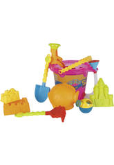 Secchiello Spiaggia 33x26 cm con Accessori 8 pezzi