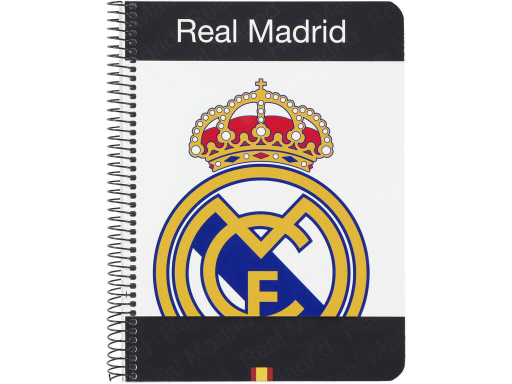 Quaderno Copertina Rigida 80 fogli Ufficiale Real Madrid