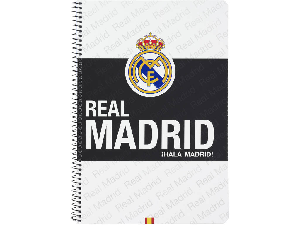 Libreta Folio Tapas Duras 80 h. Real Madrid Oficial