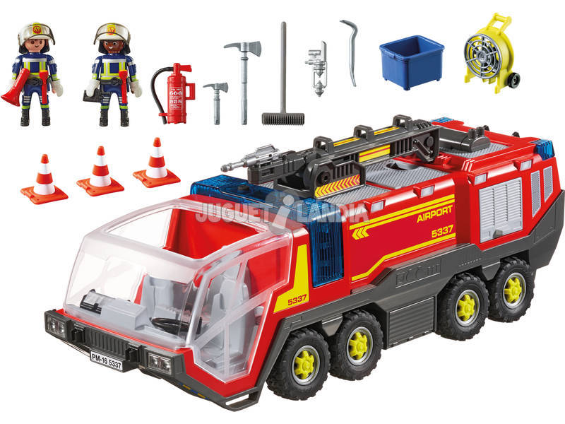 Playmobil Truck Flughafen Feuer