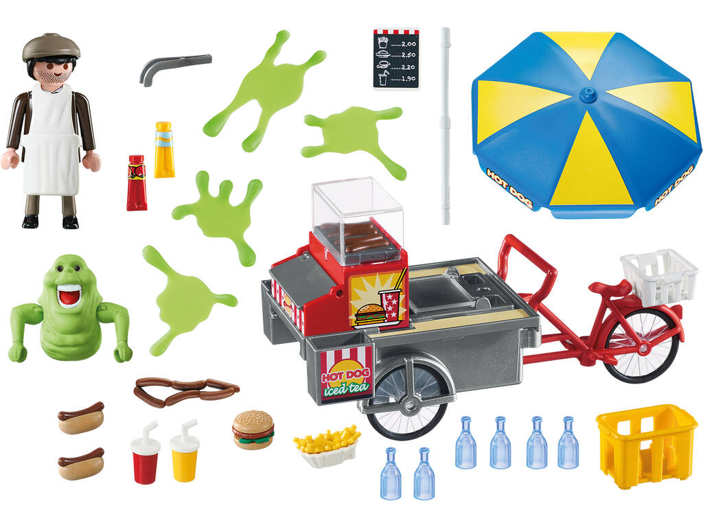 Playmobil Bouffe-tout avec Stand de Hot-dog Ghostbusters 9222