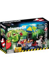 Playmobil Bouffe-tout avec Stand de Hot-dog Ghostbusters 9222